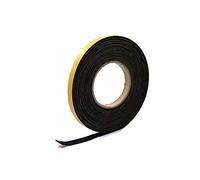 RS Neoprene Rubber Black Self-Adhesive Sponge Strip 12mm Wide x 1.5mm Thick x 10m Long