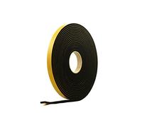 RS® Neoprene Rubber Self-Adhesive Sponge Strip 20mm Wide x 6mm Thick x 10m Long for Sealing, Weather Strip, Cushioning, Anti-Vibration, Anti-Slip, Gaskets & DIY