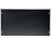 RS PRO Aluminium front plate 7U, 482.6 x 132.6 mm, unpainted