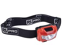 RS PRO LED Headlamp 250 lm / 66 m, Li-Polymer Battery