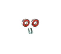 RS Pro Riders SCOOTER WHEEL BEARINGS +SPACER SET 608 2RS TWIN SEAL SUITABLE FOR MICRO, MAXI, MINI, SPRITE RED 2RS TWIN SEAL BEARINGS