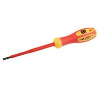 RS PRO VDE 3.5 x 0.6 mm Slotted Insulated Screwdriver, CrVMo Steel, 190 mm/Blade 100 mm