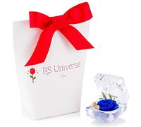 RS Universe Preserved Blue Rose cased in crystal style box, Real rose, Authentically handmade product, Quality rose bud, Gift for any occasion, Valentine's day, Mothers day, Engagement, Remember me by