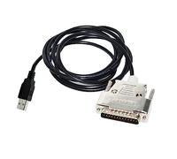 RS232 SERIAL MODEM CABLE Fit For P/N 68-1247-504 480-7996-00 USB A 2.0 / D-SUB9PIN DB9 FEMALE TO D-SUB25PIN DB25 MALE ADAPTER KABLE (Size : 3.6m, Color : USB TO DB25)