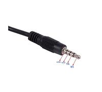 RS232 USB 4 Pole 3.5mm Stereo Audio Jack Serial Adapter Cable Converter(Standard Item)