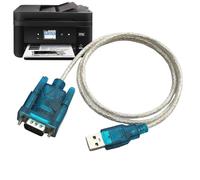 RS232 USB Adapter - DB9 Cable 1 m, Connector Converter Plug | Prolific Chipset Data Interface Stable Connection System Compatibility Easy Installation Common