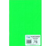 RS269496 A4 NEON GREEN LAMINATED SKETCHBOOK 140g
