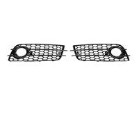RS4 Style Front Bumper Lower Grille Fog Light Grill，for Audi，for A4 B8 S-line S4 2009-2012 Fog Lamp Grill 8K0807681C01C 8K0807681C Front Grills(Black)