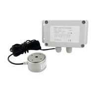 RS485 Bidirectional Load Cell Flat Button Tension/Compression Sensor for Auto Testing Mini Planar Axial Force Module(1000kg Amplifier)