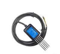 RS485 Soil pH Detector, 4-in-1 Conductivity Temperature and Humidity Sensor Probe for Accurate Soil Monitoring IP68 Waterproof Agricultural Research(D)
