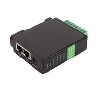 RS485 to RJ45 Ethernet Serial Server, Dual Channel Module, High Speed Baud Rate Support, Industrial Rail Mount Design, for TCP/IP Direct Communication with Virtual Serial Port Mode