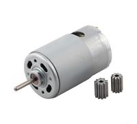 RS550 12V 30000rpm DC Gear Motor for Children's Electric Ride-On Cars and RC Toys, 45W High Torque Brushless Motor with 10-Tooth Gear