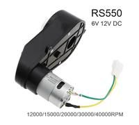 RS550 6V 12V DC electronic starter Gearbox Toy Car Wheels electronic starter High Speed Brushed electronic starter for Remote Control Toy Car BIANMTSW(20000RPM 12V)