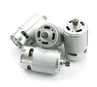 RS550 DC electronic starter 10.8V/12V/16.8V/18V/21V Motors with 9/11/12/13/14Teeth High Torque Gear Box for Drill Screwdriver MQXFCZUX(21V,14Teeth)