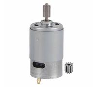 RS550 High Speed 12V Micro Motor Powerful Durable Engine for Electric Toy Cars Children Motorcycles DIY Projects with 2 Tooth Heads (12V550-30000RPM)