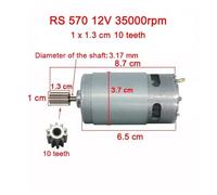 RS570 's Car DC High Speed electronic starter AUOQKQUT(12v 35000rpm)