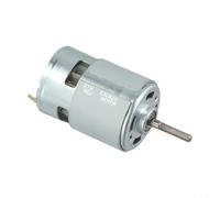 RS755VC Lawn Mower Motor - 12V/21V Rechargeable Lithium Battery-Powered Brushed DC Motor with Full Copper Windings, High-Speed 7500-15000 RPM, Cooling Fan, for