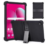 RSAquar Silicone Case for T-Mobile REVVL Tab 2 10.1" (2025) - Soft Shockproof Protective Cover with Screen Protector, Lightweight Portable Design - Black