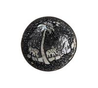 RSBFER Handcrafted Coconut Shell Bowl with Mother of Pearl Inlay - Natural Eco-Friendly Decorative Bowl for Keys, Snacks, Jewelry, Home Decor,13