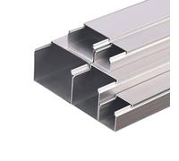 RSBFER Square Box Cables Trunking, Aluminum Alloy Cable Duct for Home And Office, Decorative Cable Cover, 1M,30x20x1.0mm