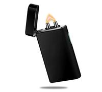 RSBYE Electric Arc Lighter Rechargeable USB C Lighter Electric Plasma Lighters Windproof Lighters Fancy Cool Lighteres for Candles, Fireworks, Incense (Black)