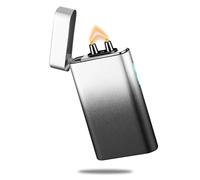 RSBYE Electric Arc Lighter Rechargeable USB C Lighter Electric Plasma Lighters Windproof Lighters Fancy Cool Lighteres for Candles, Fireworks, Incense (Black and White)