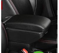 RSFIL Car Armrests Car Armrest Box For Ford For Fiesta MK7 2009-2019 Centre Console Box With Cup Holder Car Retrofit Interiors Accessories (Color : D All Black)