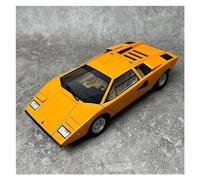 RSFIL Scale Model Vehicles 1:18 For Lamborghini Countach LP400 Orange Sports Car Diecast Model Car Finished Vehicle Collection
