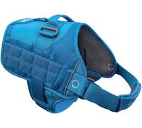 Kurgo RSG Dog Townie Harness, Easy On/Off Dog Hiking Harness, Adjustable, MOLLE Compatible, Small-Coastal Blue