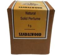 RSGM 6gm Natural Sandalwood Solid Perfume in Wooden Jar, For Men & Women, Long Lasting