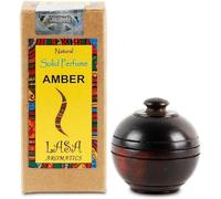 RSGM Lasa Aromatics Amber Solid Perfume in Wooden Jar for Unisex - 6 gm