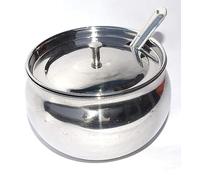 RSGM Stainless Steel Ghee/Oil/Butter Pot Container with Spoon, 400ml