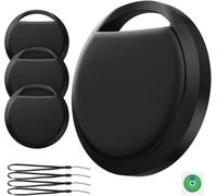 RSH Air Tracker Tag 4 Pack Item Finder Bluetooth Key Tracker Work with Apple Find My (iOS), 80 dB Alarm,IP67 Waterproof Smart Tag with Replaceable Battery, for Keys, Wallet, Luggage, Bags