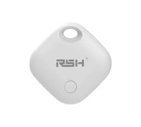 RSH Tag for Android 1 Pack Luggage Tracker Tags Works with Google Find Hub App, Bluetooth Tracker Key Finder and Item Locator for Luggage, Backpack, Suitcases, Rechargeable, White (Type C)