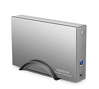 RSHTECH Hard Drive Enclosure USB 3.0 to SATA External Hard Drive Caddy for 3.5 inch SATA I/II/III HDD SSD up to 16TB Drives,Support UASP & Automatic Sleep Function (Silver)