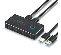 RSHTECH USB 3.0 Switch, 2 In 5 Output USB 3.0 Sharing Switcher