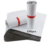 Rshuhx 100 x Plastic Mailing Bags 30cmX40cm/12x16 inches A3 White Shipping Bags for Clothing T-Shirts Jeans and Shirts/Opaque/Self-Adhesive/Waterproof
