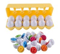 Rshuhx Easter Egg Toy Gifts for Kids Age 4+, Matching Eggs Sensory Colour & Number Easter Presents for Toddlers Recognition Sorting Toy Montessori Toys Educational Fine Motor Skill