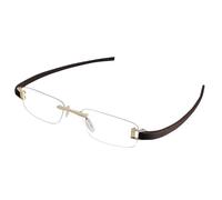 RSINC Rimless frame/eyeglass/Spectacle, Optical, Prescription, For Men And Women, Modern, Unisex, Business, Collage, Fashion, School, Ladies, Sports Gold - Brown 5069-50-18-140 TAG A1