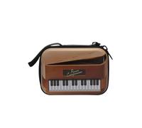 RSINC Tin Plate Coin Wallet, Mini Purse for Kids, Coin Compartment Wallet, Key Holder, Clutch Bags, Gift for Boys and Girls 1 Inner Zipper Compartment Easy to Carry Pocket Bag (Piano)