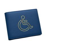 RSK Goods Disabled Badge Holder Wallet - Soft Leather Disability Cover with Clear Window & Card Slots - Multiple Colors - Ideal for IDs, Travel & Everyday Use- Message to Request a Colour (100)