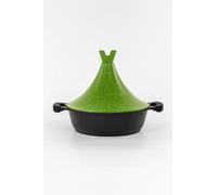 RSK Goods Moroccan Tagine Pot - Cast Aluminium Base with Non-Stick Marble Coating - Oven Safe & Dishwasher Friendly - Compatible with All Hob Types- 30cm/ 4.3 Litre - Red, Green, Yellow Funnel Lid