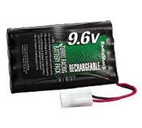 Rsk RC 9.6 volt Rechargeable Battery Pack, 9.6v Tamiya Connector. Compatible with many Tyco, Nikko, RadioShack Radio Controlled Cars & Trucks