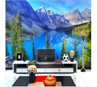 rskjdghshd Custom 3D Photo Wallpaper Murals Scenery Snow Mountain Lake Wall Mural Living Room Sofa Tv Backdrop Wall Papers -400Cmx280Cm