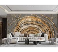 rskjdghshd Wallpaper Abstract Art Beautiful Starry Sky Wood Grain Growth Rings Night Scene Painting TV Sofa Living Room Background Wall Dining Room Bedroom Study Room Mural,3D,250x175cm