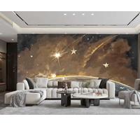 rskjdghshd Wallpaper Modern Abstract Aesthetic Art Space Moon Night Scene Painting TV Sofa Living Room Background Wall Restaurant Bedroom Study Room Mural,3D,200x140cm