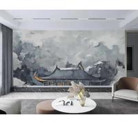 rskjdghshd Wallpaper Modern Art Hand-Painted Yunshan Mountain Above The Heavenly Palace Landscape Painting TV Sofa Living Room Background Wall Restaurant Bedroom Study Room Mural,3D,250x175cm