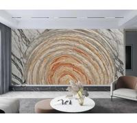 rskjdghshd Wallpaper Modern Fashion Platinum Annual Ring Art Gray and White Marble Pattern TV Sofa Background Wall Bedroom Living Room Study Mural,3D,300x210cm