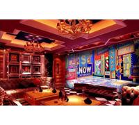 rskjdghshd Wallpaper Three-Dimensional Space 3D Stage Pop Music Theme Bar Western Restaurant Background Wall Mural Afternoon Tea Coffee Shop Wallpaper,3D,430x300cm