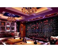 rskjdghshd Wallpaper Three-Dimensional Space Brilliant Colors Light Music Theme Bar Western Restaurant Background Wall Mural Afternoon Tea Coffee Shop Wallpaper,3D,300x210cm